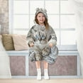 thumbnail image 7 of BZSMCE Wearable Blanket Hoodie Fashion Nap Queen Home Wear, 7 of 7