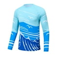 thumbnail image 5 of Weilanxin Men's Swim Shirt UPF 50+ UV Sun Protection Quick Dry Rash Ruard Shirts Long Sleeve Surf Shirt Fishing Beach T-Shirt Seagull 2XL, 5 of 8
