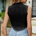 thumbnail image 7 of HAPIMO Women's Trendy Slim Basic Cropped Tops Eyelet Solid Color Hollow Summer Short Sleeve Scoop Neck Pullover for Teen Girls Elegant Casual Backless Blouses Black M, 7 of 7