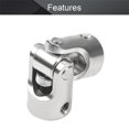 thumbnail image 3 of HUGFEGWE 5mm to 8mm Inner Dia Rotatable Universal Steering Shaft U Joint Coupler L35 x D14 CJB91-112029, 3 of 7