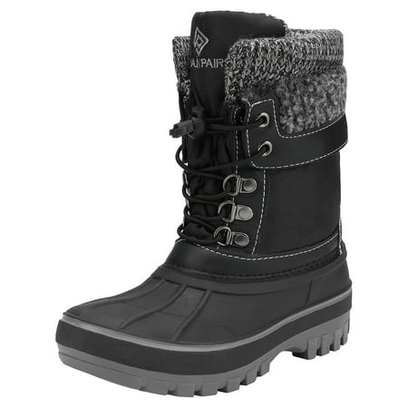 

DREAM PAIRS Toddlers Kids Boys Girls Winter Snow Boots Waterproof Outdoor Shoes KMONTE-1 BLACK Size 6