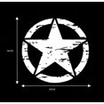 thumbnail image 2 of 50*50CM Star Car Sticker Decal for Car Hood Auto Five-Pointed Star Graphics Sticker for SUV Off-Road Vehicles Car Body Side Door Trunk (White), 2 of 5