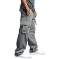 thumbnail image 6 of Springcmy Mens Urban Straight Leg Jogger Fleece Cargo Pocket Sweat Pants, 6 of 7
