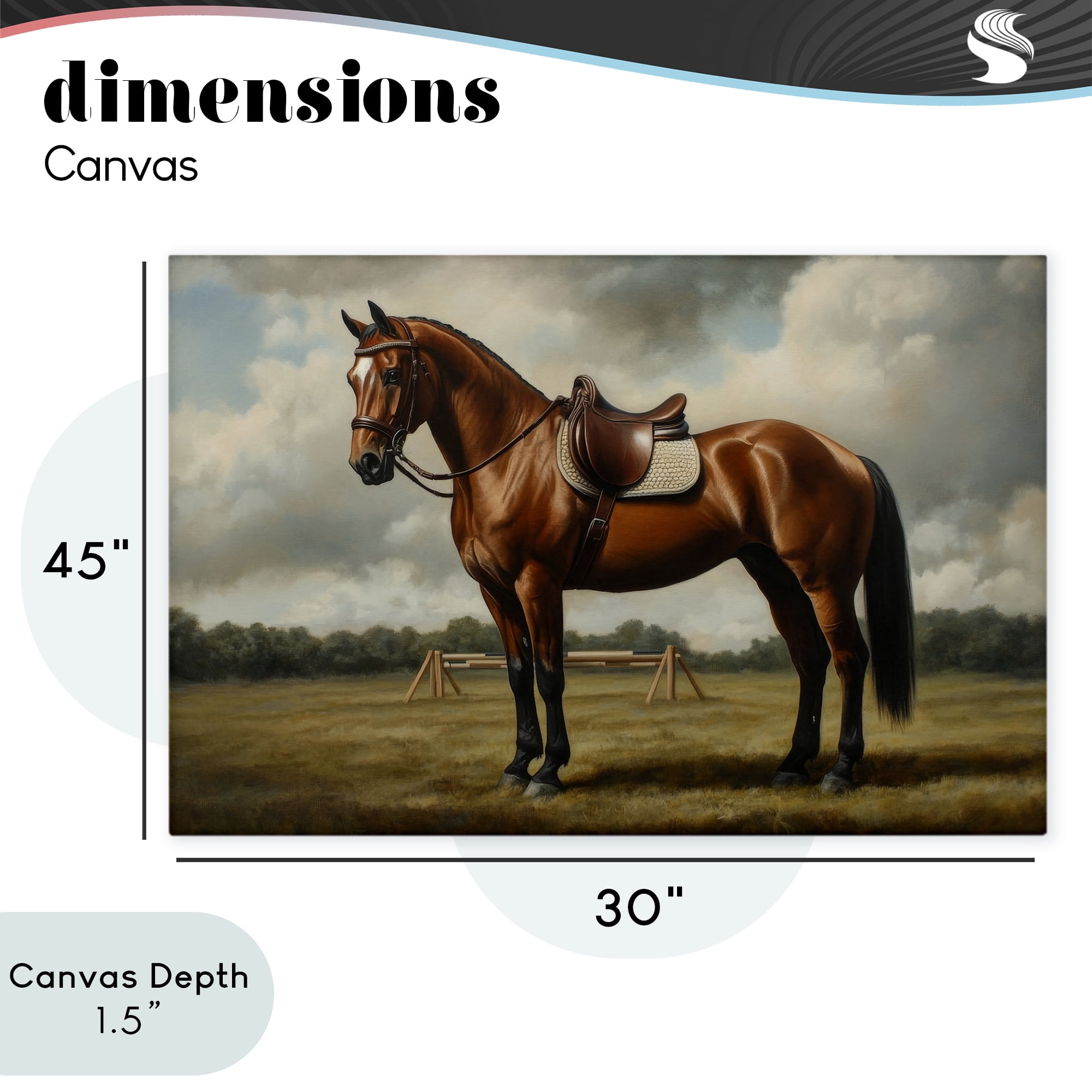 Stupell Industries Red Mare in Pastoral Landscape Canvas Wall Art, design by Petal Prints Design