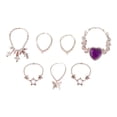 thumbnail image 1 of Conjunto de collar de figura a escala 1/6, conjunto de joyería, juguete educativo, accesorios únicos, Kits de collar en miniatura para uso doméstico y comedor Púrpura, 1 of 7