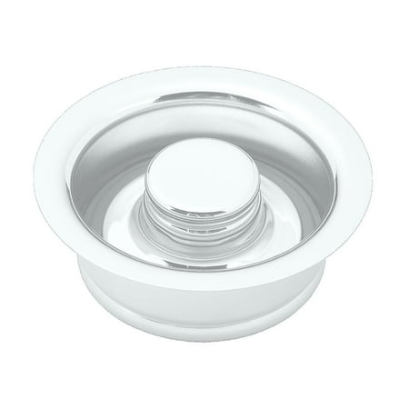 Westbrass D2089-50 4-1/4" Kitchen Sink Waste Disposal Drain Flange and Stopper, Powder Coat White