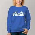 thumbnail image 3 of Women's Austin Pattern Crew Neck Pullover Cozy Clothes Autumn Winter, 3 of 11