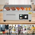 thumbnail image 6 of 18 In Commercial Electric Griddle,110V 1600W Electric Restaurant Teppanyaki Flat Top Grill With Shovels & Brushes, Non-Stick Countertop Griddle, Adjustable Temperature Control 122°F-572°F, 6 of 7