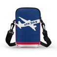 thumbnail image 2 of HELLHERO with Zipper Women Messenger Bag, Polyester Women Crossbody Bag for Unisex, Airplane Pattern, 2 of 5