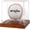 Brown, variant on Football Display Case, Acrylic Football Case Clear, UV Protected Display Case with Solid Wood Base Stand for Full Size Signed Football Holder for Football Fans & Collectors