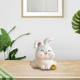 thumbnail image 4 of xinxixnxx Rabbit Statue Miniature Desktop Ornament Animal Sculpture for Bedroom Decor StyleD, 4 of 9
