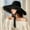 Black, variant on Floppy Lace Hat Summer Big Wide Brim Sunhats White Black Lace Party Wedding Packable Beach Hat Panama шляпа летняя женская