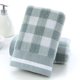 thumbnail image 1 of Nvzi Toalla de cara a cuadros de 32 hebras, 2 piezas, toalla de mano de algodón suave para el hogar,altamente absorbente para ducha, piscina, toalla de mano de 13,78 x 29,53 pulgadas (verde), 1 of 5