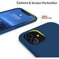 thumbnail image 4 of Silicone Case for iPhone 11 Case, Liquid Silicone Protective Phone Case Cover (Full Body, Soft Case with Microfiber Lining) Compatible with iPhone 11 6.1" (Horizon Blue), 4 of 7