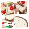 thumbnail image 4 of ¡Ey! ¡Jugar! Pastel de cumpleaños: postre magnético de madera para niños con cuchillo para cortar, remolinos de chocolate y vainilla, juego de simulación divertido, 4 of 5