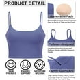 thumbnail image 6 of VENUZOR Women’s Longline Sports Bra Tank Padded Camisole Bras for Women Workout Yoga Bras Vest Gym Running, 6 of 7