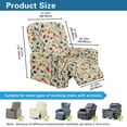 thumbnail image 6 of SCRAWLGOD Colorful Leaf Print Recliner Slipcover-Stretch Soft Slip Reclining Chair Slipcovers, 4-Pieces Furniture Protector for Recliner with Pocket Fitted Sofa Couch Cover, 6 of 7