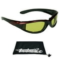 thumbnail image 2 of Bikershades Motorcycle Transitional Sunglass Day Night Riding Photochromic Red Yellow, 2 of 6