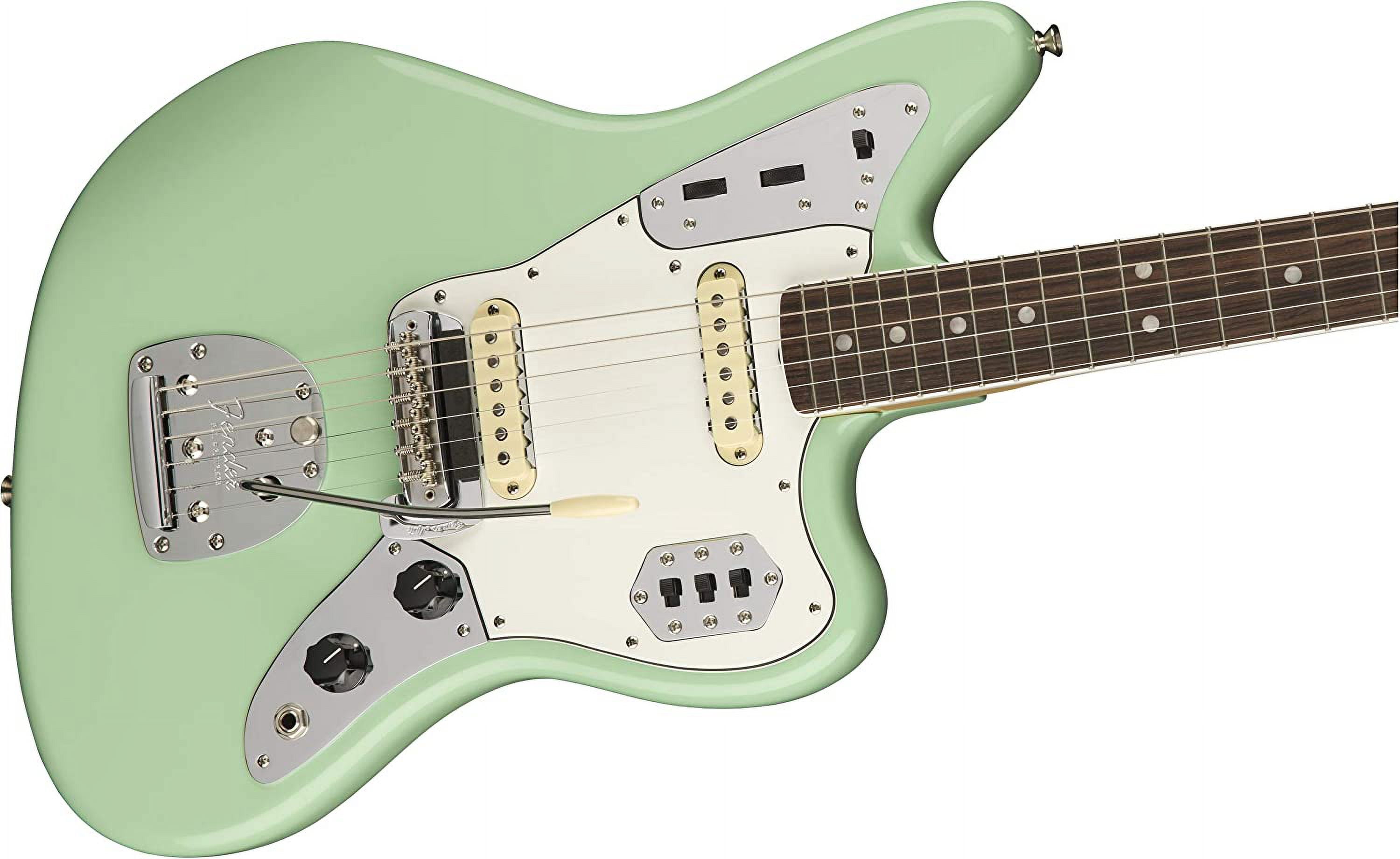 Fender Pure Vintage Pickguard, Jaguar, 10-Hole - Mint Green Jaguar Mint Green