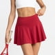thumbnail image 5 of Falda de tenis 2 en 1 con pantalones cortos para mujer: falda pantalón deportiva de nailon y spandex transpirable con cintura elástica para correr y hacer ejercicio, 5 of 7