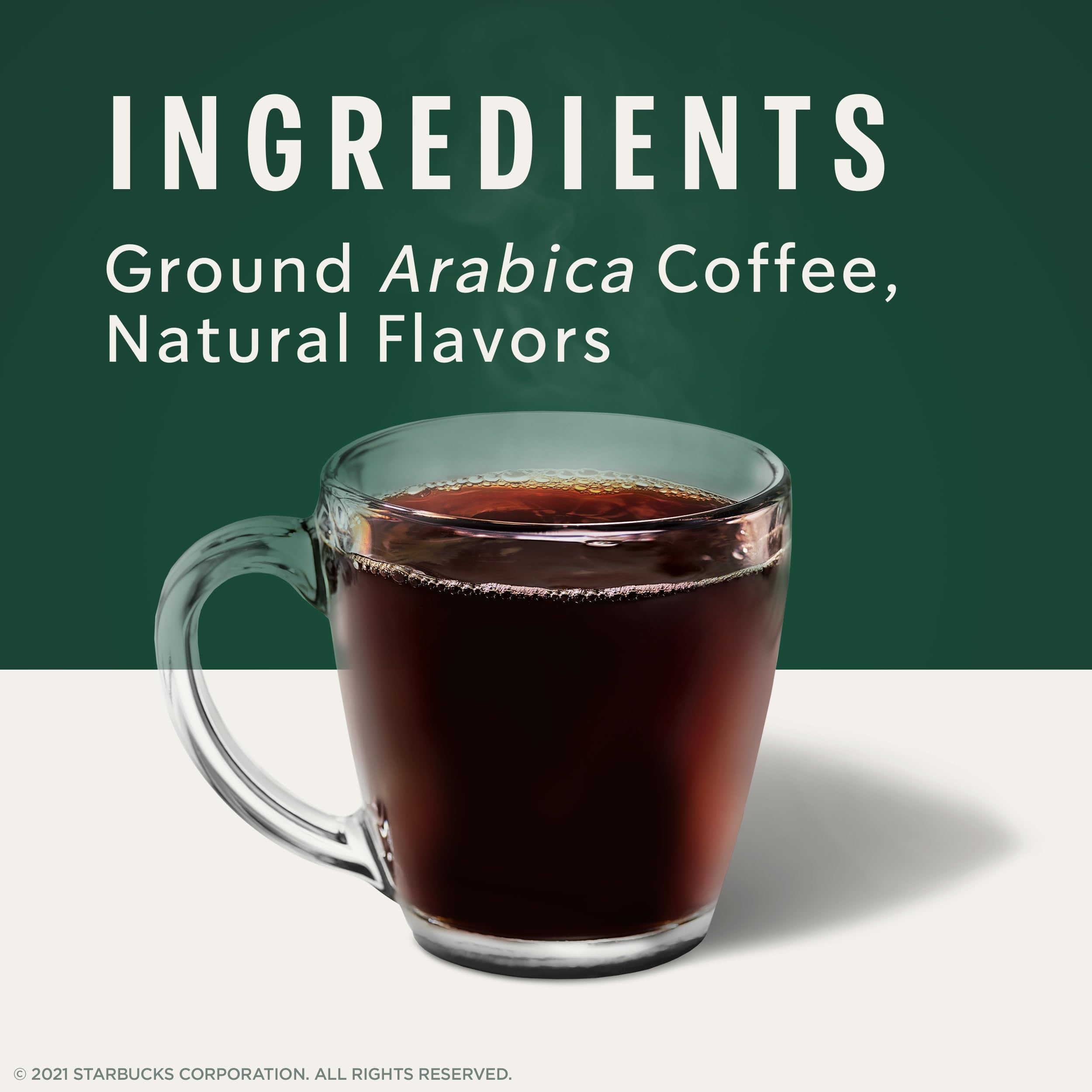 Starbucks K-Cup Coffee Pods, Caramel Naturally Flavored Coffee For Keurig Brewers, 100% Arabica, 1 Box (22 Pods)