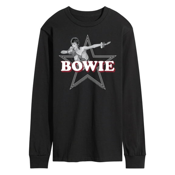 David Bowie - Logo Star - Men's Long Sleeve T-Shirt