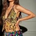 thumbnail image 3 of Fewfanhot Women's Luxury Sequined Dance Outfit with Fringes and Built-In Chest Pads, Performance Clothes for Raves & Celebrations, 3 of 5