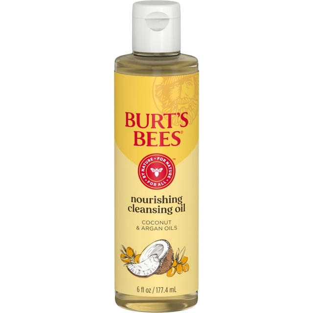Burt's Bees 100% Natural Facial Cleansing Oil for Normal to Dry Skin, 6 Oz