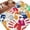 Multi, variant on Colorful Handprints Area Rugs 5'x8', Washable Small Throw Rugs for Classroom Bedroom, Rainbow Abstract Hand Foot Prints Indoor Outdoor Rug Non-Slip Low Pile Carpet Runner Reversible Floor Mats