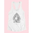 thumbnail image 3 of Beautiful Detailed Buddha Design Tank Women -Image by Shutterstock, Female Large, 3 of 4