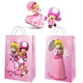 thumbnail image 2 of Princess Peach Party Gift Bags, Birthday party bags, Cartoon candy bags, Party Decoration Supplies（16 Pcs:8.26"×5.9"×3.15"）, 2 of 4