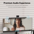 thumbnail image 3 of 4K Webcam with Microphone & Light, PDAF Auto Focus Streaming Camera, Noise Canceling, Usb Webcam for Zoom, Gaming, Live Streaming, 3 of 9