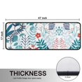 thumbnail image 5 of Kitchen Rugs Sets Of 2,Pioneer Flower Floral Print Pattern Anti Fatigue Kitchen Mat Rugs Non Slip Washable,Decorative Kitchen Floor Mats for Kitchen,Sink,Laundry,17"x47"+17"x47", 5 of 5