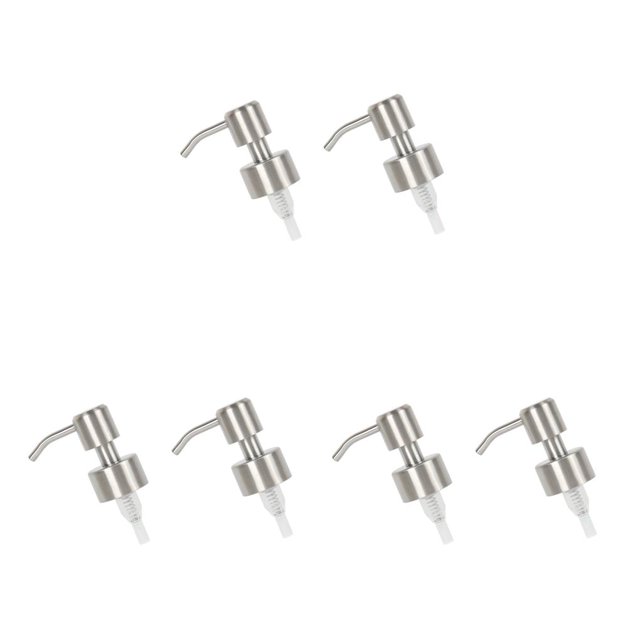 Moyic 2 Pieces Dispenser Nozzles with Extension Replacement Heads Home Steel Soap Accessories Pumps Pump Lotion Tubes Liquid DIY Type1 NO1