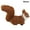 Brown, variant on Artificial Squirrel Miniature Plush Simulation Animal Figurine For Tabletop Fireplace Mantels Display Cabinet Garden And Car