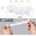 thumbnail image 4 of Toe Spacers(2 Pair), Gel Toe Separators to Correct Toes, Bunion Corrector for Women Men Toe Spacer Hammer Toe Straightener Toe Stretcher Big Toe Separators (White), 4 of 4