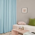 thumbnail image 7 of Deconovo Silver Printed Blackout Curtains - 2 Panels, Wave Dots Pattern, Grommet Top, 52"x54", Thermal Insulated Drapes for Bedroom & Living Room, Sky Blue, 7 of 7