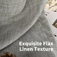 thumbnail image 4 of Natural Linen Curtains Long for Living Room Bedroom Groet Top Light Filtering Privacy Linen Textu Window Semi Sheer Drapes Panels x Natural, 4 of 6