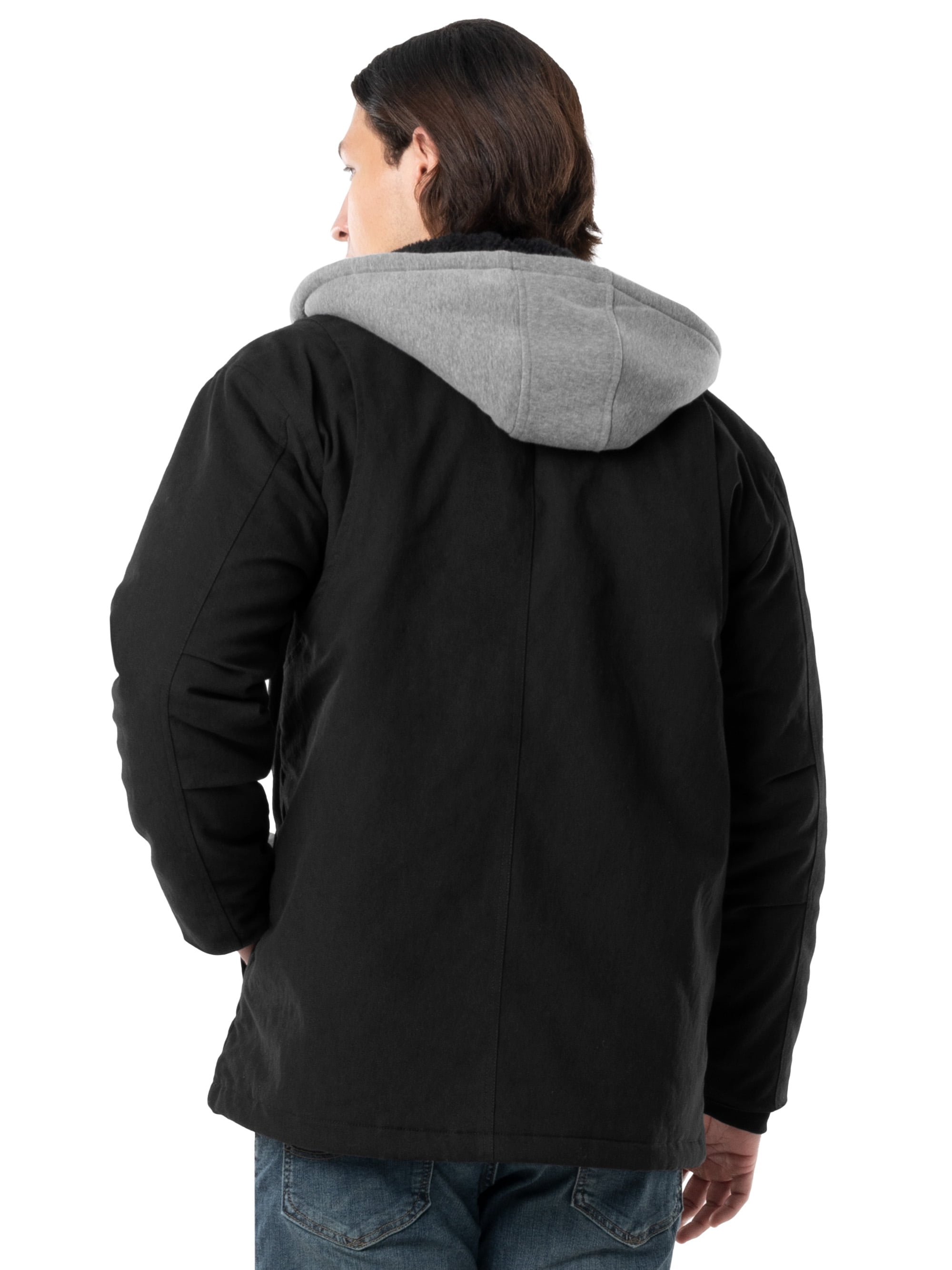 Wells Lamont Quilted Flex Canvas Thermal Sherpa Lined Shirt Jacket