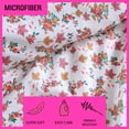 thumbnail image 6 of Betsey Johnson Fall Foliage Pink Microfiber 4 Piece Queen Sheet Set, 6 of 7