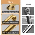 thumbnail image 3 of Shower Grab Bar,18 Inch Anti Slip Brushed Gold Stainless Steel Grab Bars for Bathtubs and Showers, Bathroom Grab Bar,Safety Shower Handle,Handicap Elderly Injury Senior Assist Bath Handle, 3 of 17