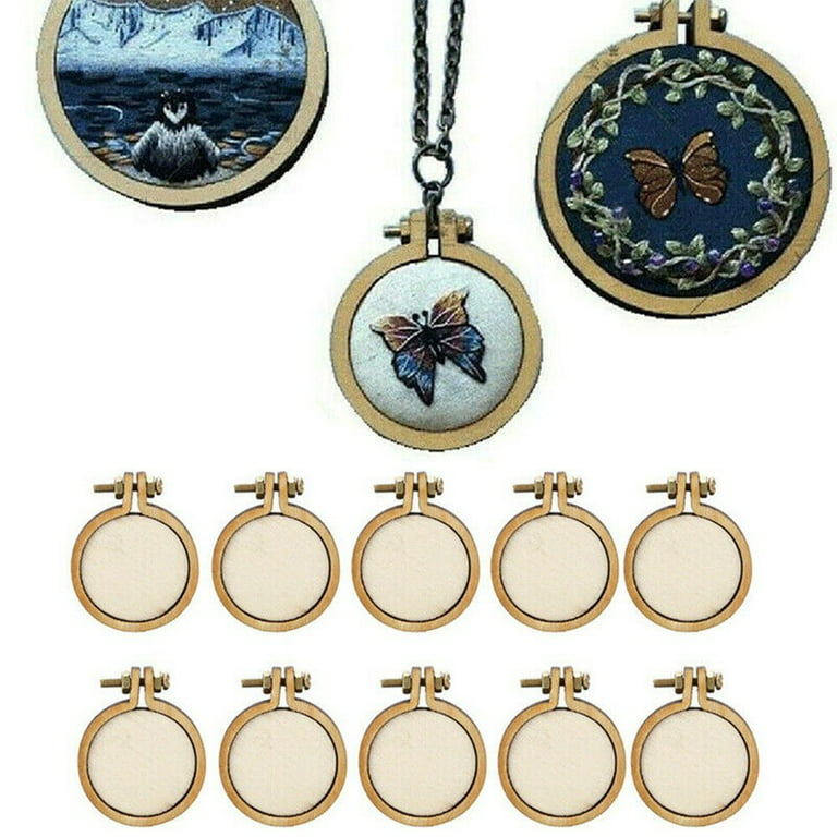 Buy Cross Stitch Sewing Hoop Handmade Stitches Crafts Tool Mini Wooden Hoop  Ring Embroidery Fixed Frame Sewing Kit 15 Styles Online - 360 Digitizing -  Embroidery Designs