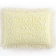 thumbnail image 2 of Beatrice Home Fashions Medallion Chenille King Sham Yellow, 2 of 5