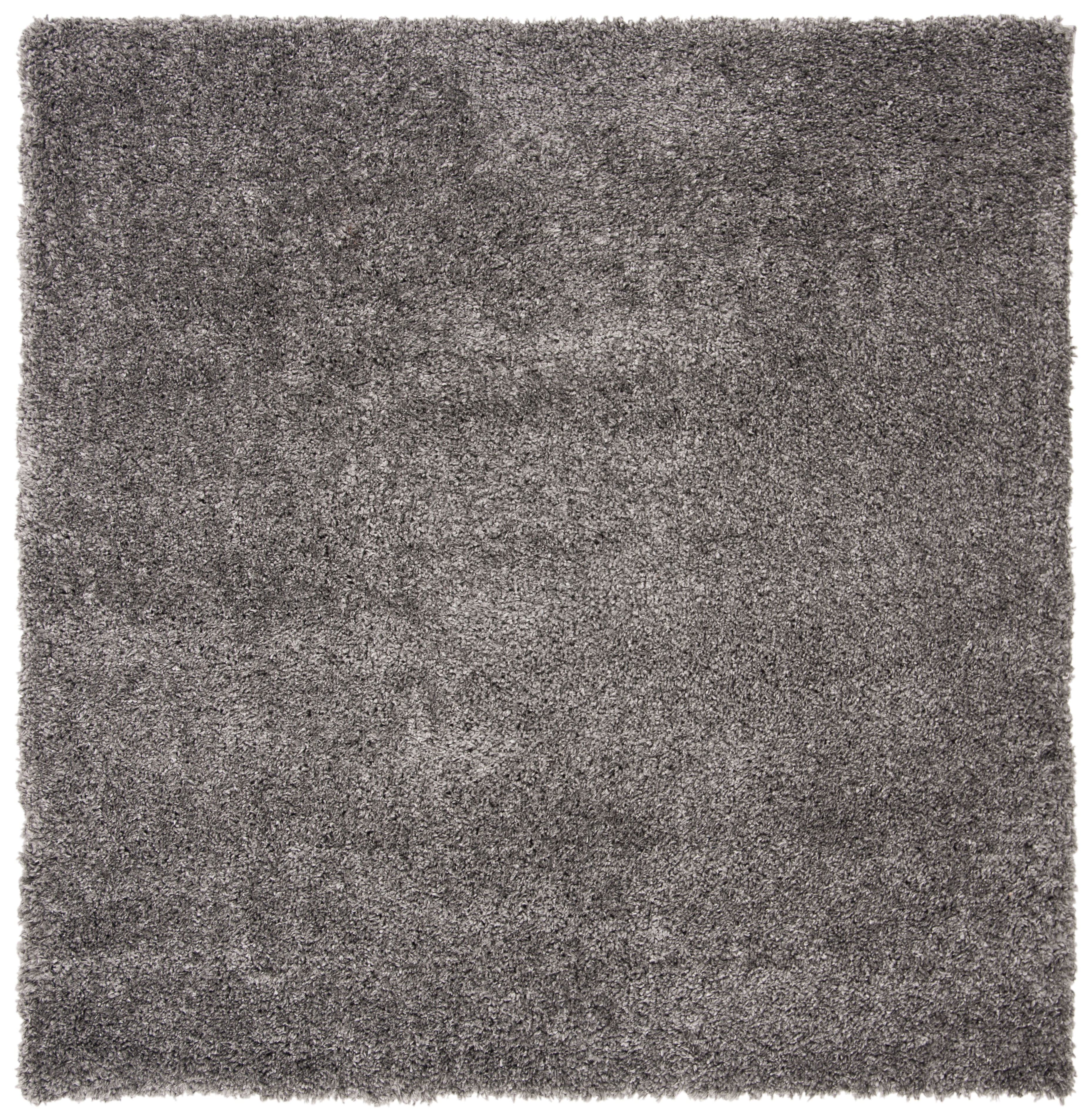 Safavieh Fontana Jamie Solid Shag Area Rug, Silver, 3' x 3' Square