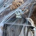 thumbnail image 2 of Telaraña blanca para decoraciones de Halloween, telaraña Artificial elástica para decoración de escena de fiesta de Halloween, accesorios de Casa Encantada, 2 of 4