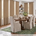 thumbnail image 2 of TURCURNO Soft Textured Light Filtering Linen Curtains,52x96 Inch Dark Flax Bronze Grommet Drapes,Brown Curtains for Living Room Bedroom,2 Panels, 2 of 9