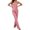 Pink, variant on WHEANG Pajamas for Women Set Heart Polka Dot Lace Trim Cami Top & Long Pants Pajama Set 2 PC Soft Lace Sleepwear Loose Fit Womens Pajama Sets for Nightwear Daily Lounge Home Size L Red