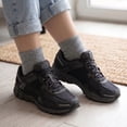 thumbnail image 3 of 6 Pairs Women's Cotton Solid Gray Athletic Cushioned Ankle Quarter Socks Size 9-11, 3 of 5
