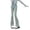 Blue, variant on Shadoumai Girls Flared Denim Trousers Stretch Jeans Slim Fit Fashion Bottoms For Teen Tweens