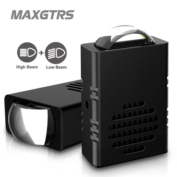 MAXGTRS High Power Car Grilles Daytime Running Light Amber/White LED Auto Front Center Grille Light With fan For Off Road Trunk SUV